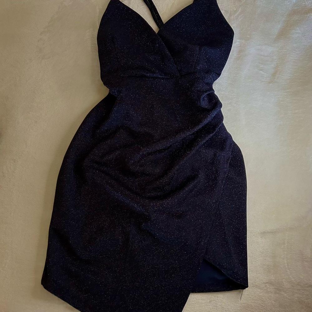 Elegant Black Halter Dress